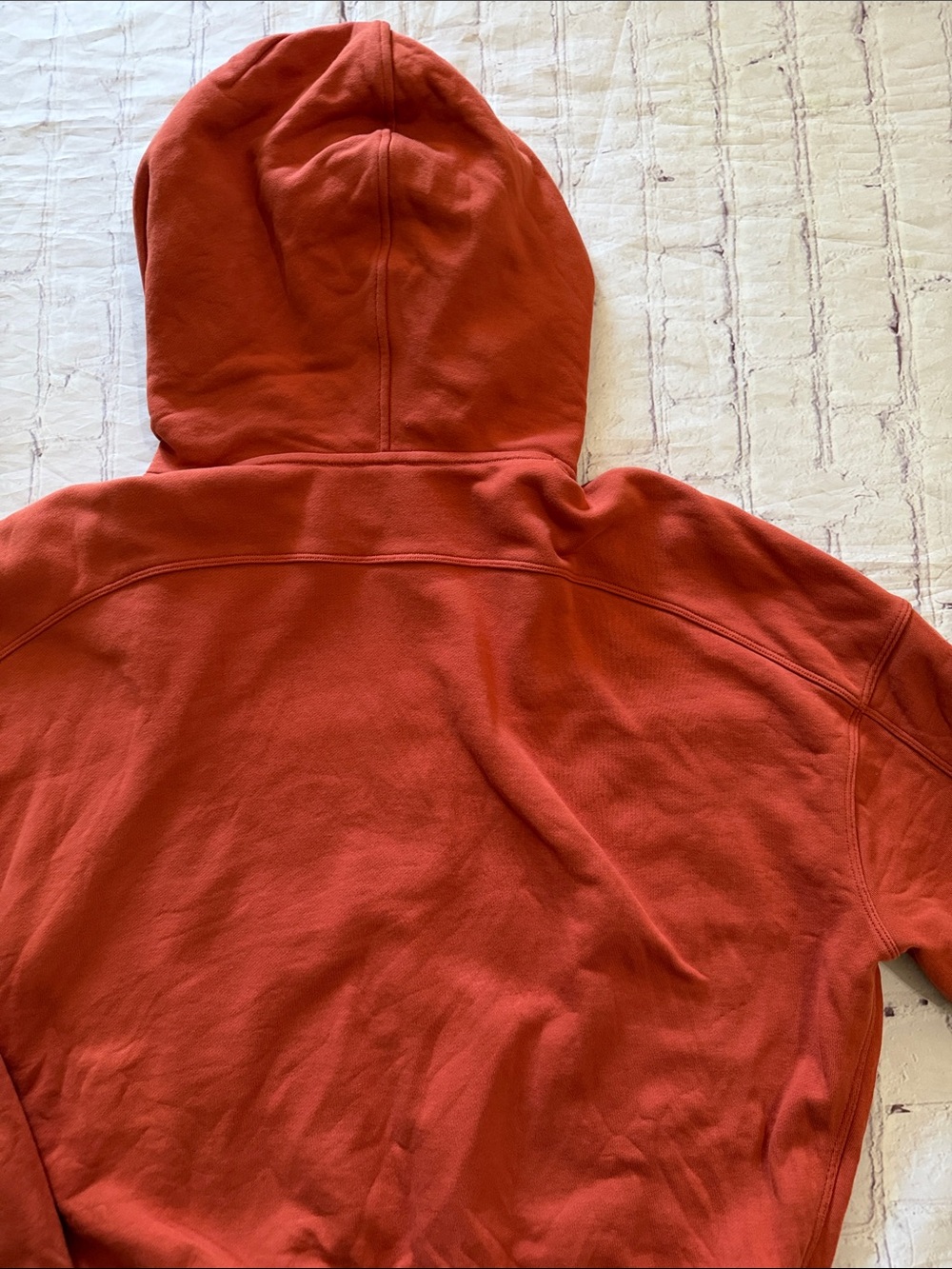 Lululemon Relaxed Cropped Hoodie Canyon Orange French Terry Medium - Picture 8 of 11